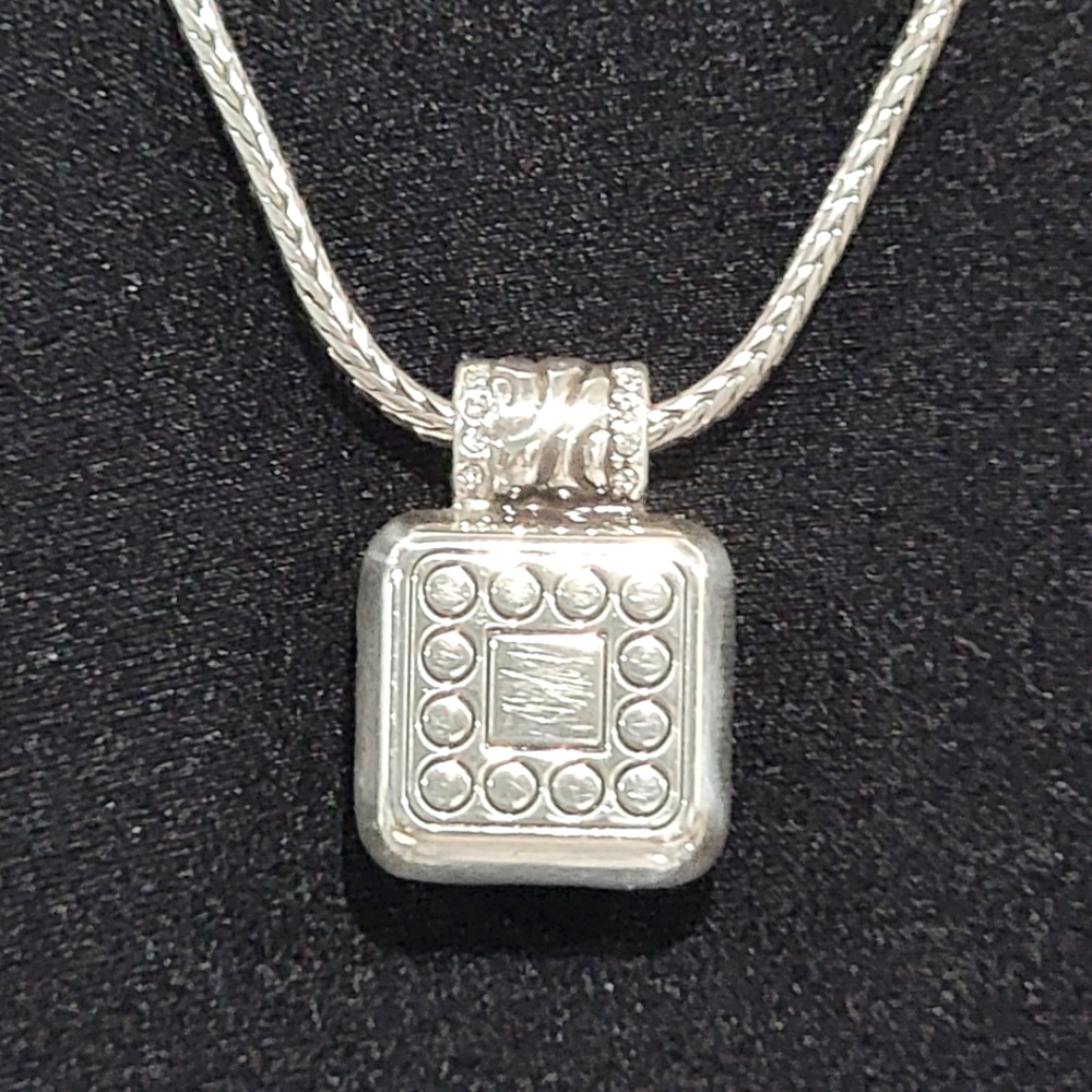 RETIRED BRIGHTON NWT REGINA AMETHYST PENDENT NECKLACE WITH HEART TIN - Picture 7 of 7